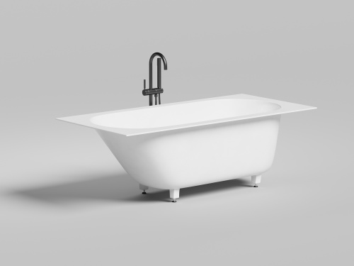 Ванна из искусственного камня Salini ORNELLA 102426M 160х70 встраиваемая прямоугольная с ножками - фото 2